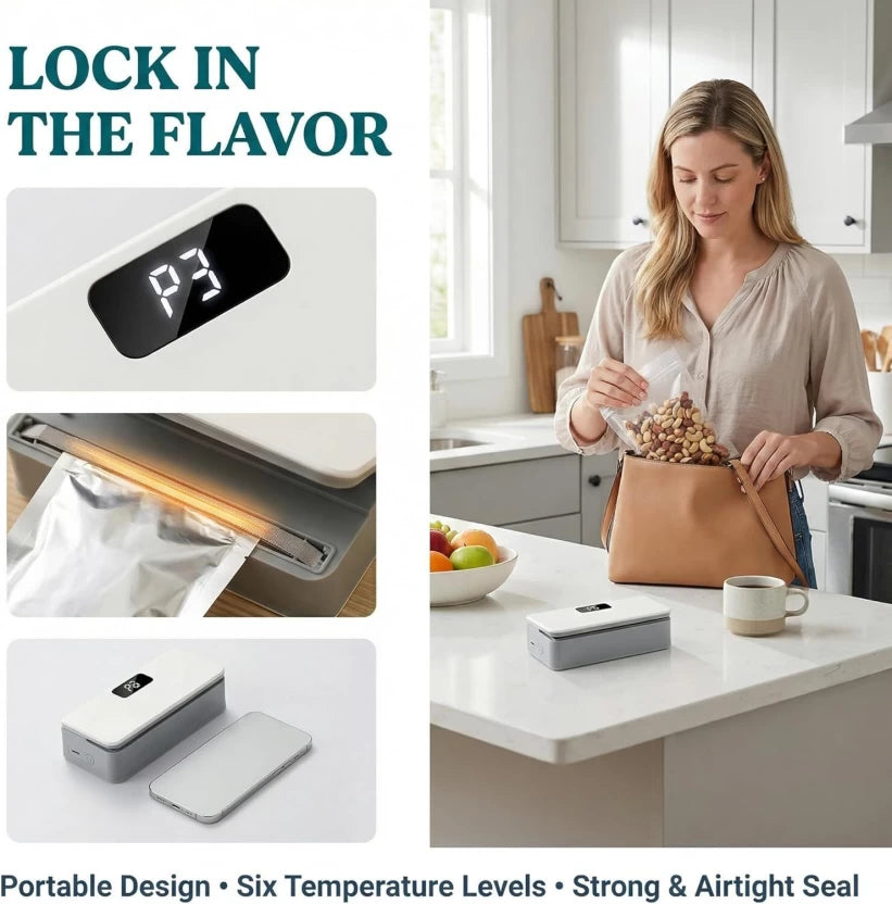 Magnetic Bag Heat Sealer Recharchable